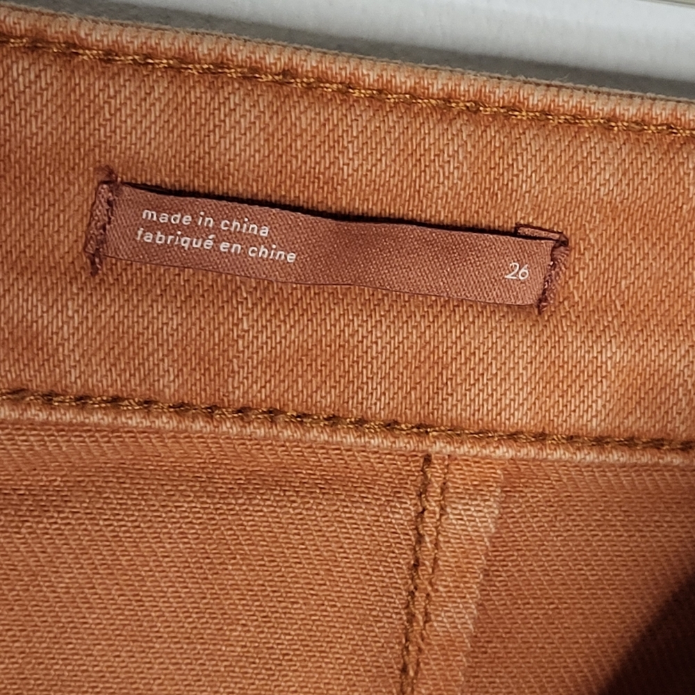 Pilcro Kenna Mid-Rise Barrel Jeans – Rust | 26 - Picture 9 of 13